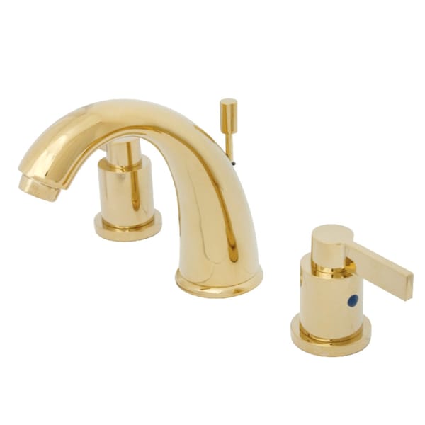 KB8982NDL 8" Widespread Bathroom Faucet, Polished Brass
